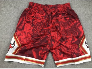 Chicago Bulls Tiger Year Shorts Red 