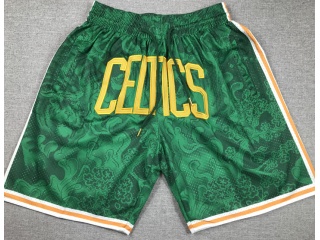 Boston Celtics Tiger Year Shorts Green