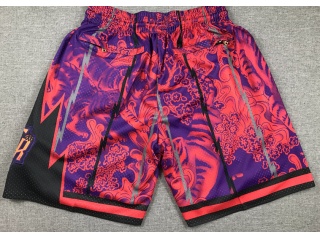 Toronto Raptors Tiger Year Shorts Red 