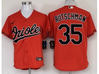 Nike Baltimore Orioles #35 Adley Rutschman Cool Base Jersey Orange