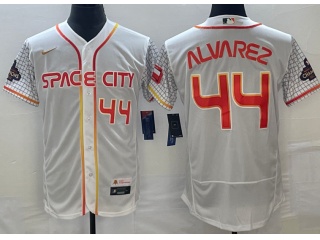 Houston Astros #44 Yordan Alvarez 2023 City Flexabse Jersey White