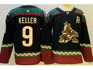 Adidas Phoenix Coyotes #9 Clayton Keller Jersey Black