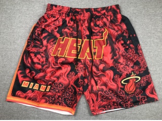 Miami Heat Tiger Year Shorts Red