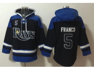 Tampa Bay Rays #5 Wander Franco Hoodies Blue