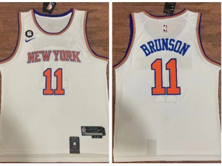 New York Knicks #11 Jalen Brunson Jersey White
