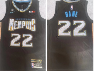 Nike Memphis Grizzlies #22 Desmond Bane 22-23 City Jersey Black 