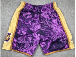Los Angeles Lakers Tiger Shorts Purple 