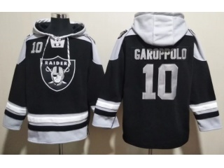 Las Vegas Raiders #10 Jimmy Garoppolo Hoodies Black