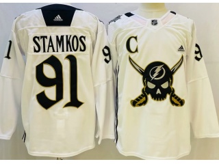 Adidas Tampa Bay Lightning #91 Steven Stamkos New Stle Jersey White