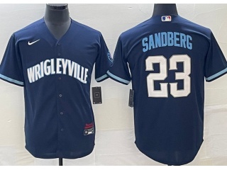 Chicago Cubs #23 Ryne Sandberg City Cool Base Jersey Blue