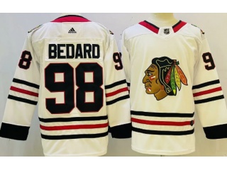 Chicago Blackhawks #98 Connor Bedard Jersey White