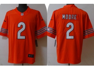 Chicago Bears #2 DJ Moore Vapor Limited Jersey Orange 