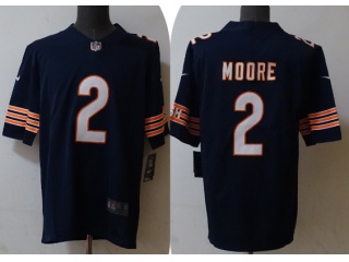 Chicago Bears #2 DJ Moore Vapor Limited Jersey Blue