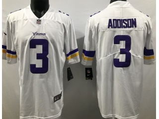 Minnesota Vikings #3 Jordan Addison Limited Jersey White