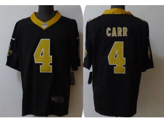 New Orleans Saints #4 Derek Carr Limited Jersey Black
