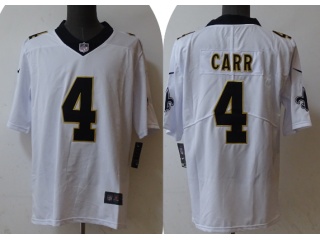 New Orleans Saints #4 Derek Carr Limited Jersey White
