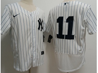 Nike New York Yankee #11 Anthony Volpe Flexbase Jersey White