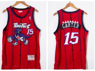 Toronto Raptors #15 Vince Carter throwback Jersey Red