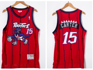 Toronto Raptors #15 Vince Carter throwback Jersey Red 