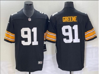 Pittsburgh Steelers #91 Joe Greene New Style Limited Jersey Black