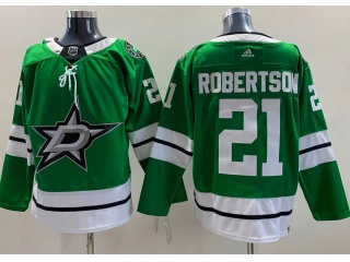 Adidas Dallas Stars #21 Jason Robertson Hockey Jersey Green 