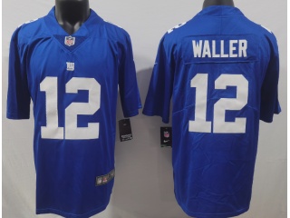 New York Giants #12 Darren Waller Vapor Limited Jersey Blue 