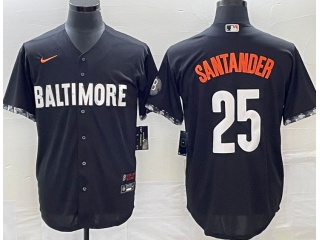 Baltimore Orioles #25 Anthony Santander City Cool Base Jersey Black