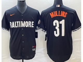 Baltimore Orioles #31 Cedric Mullins City Cool Base Jersey Black