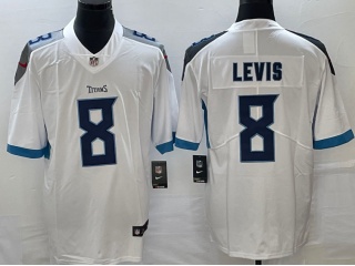 Tennessee Titans #8 Will Levis Limited Jersey White