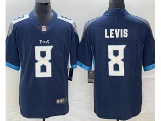 Tennessee Titans #8 Will Levis Limited Jersey Dark Blue 