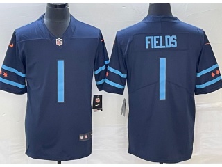 Chicago Bears #1 Justin Fields City Limited Jersey Blue