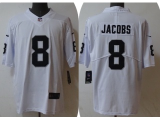 Las Vegas Raiders#8 Josh Jacobs Limited Jersey White 