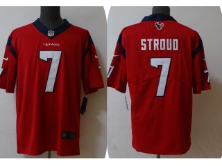 Houston Texans #7  C.J. Stroud Limited Jersey Red