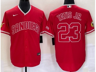 San Diego Padres #23 Fernando Tatis Jr Cool Base Jersey Red