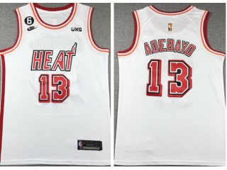 Miami Heat #13 Bam Adebayo Throwback Jersey White