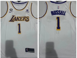 Los Angeles Lakers #1 D'Angelo Russell Jersey White