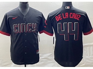 Nike Cincinnati Reds #44 Elly De La Cruz 2023 City Connect Jersey Black