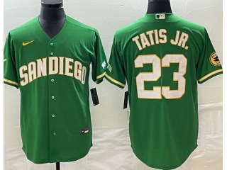 San Diego Padres #23 Fernando Tatis Jr Cool Base Jersey Green