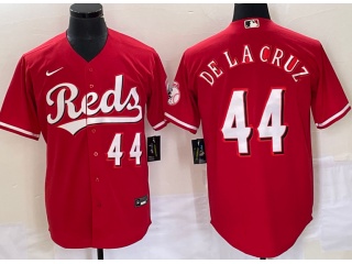 Cincinnati Reds #44 Elly De La Cruz Cool Base Jersey Red 