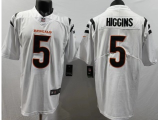 Cincinnati Bengals #5 Tee Higgins Vapor Limited Jersey White 