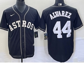 Houston Astros #44 Yordan Alvarez Turn Back Jersey Black