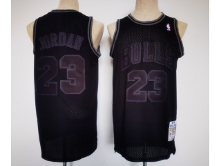  Chicago Bulls #23 Michael Jordan With Black Number Throwback Jersey Black