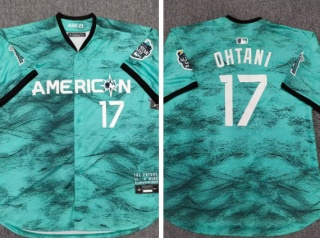 Nike Los Angeles Angels #17 Shohei Ohtani 2023 All Star Jersey Green