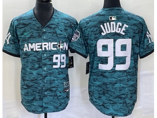 New York Yankees #99 Aaron Judge 2023 All Star Jerseys Blue 
