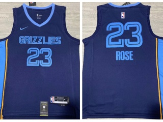 Memphis Grizzlies #23 Derrick Rose 2022-23 Jersey Dark Blue