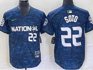 San Diego Padres #22 Juan Soto 2023 All Star Jerseys Blue