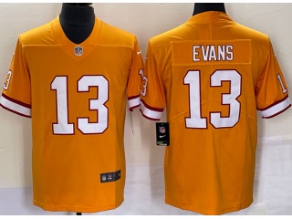 Tampa Bay Buccaneers #13 Mike Evans Throwback Limited Jersey Orange