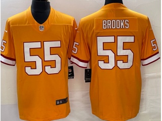Tampa Bay Buccaneers #55 Derrick Brooks Throwback Limited Jersey Orange