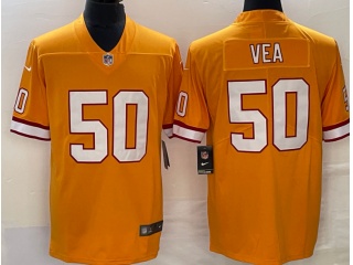 Tampa Bay Buccaneers #50 Vita Vea Throwback Limited Jersey Orange 