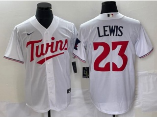 Minnesota Twins #23 Cory Lewis Cool Base Jersey White